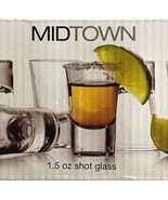 Midtown 6 Piece Shot Glass Set NEW Unopened Box Circleware Bulgaria 1.5 ... - $29.99