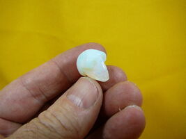 #HH-101 HUMAN SKULL OPALITE white ice head gemstone SKELETON gem - $10.99