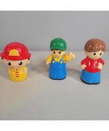 Mega Bloks Lot Blocks Farmer Fireman Boy Set of 3 Approx 2.75 in Tall Me... - £7.53 GBP