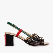The Linea Black Leather Women Slingback Sandal image 5