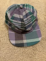 OnlyNY Green Purple Plaid Trucker Hat Cap NWOT Unisex Adjustable Size Ma... - $32.47