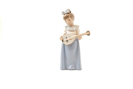 Nao Lladro Figurine Girl with Mandolin - £30.48 GBP