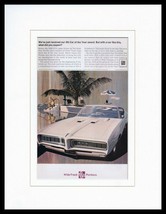 1968 Wide Track Pontiac Framed 11x14 ORIGINAL Vintage Advertisement - $44.54