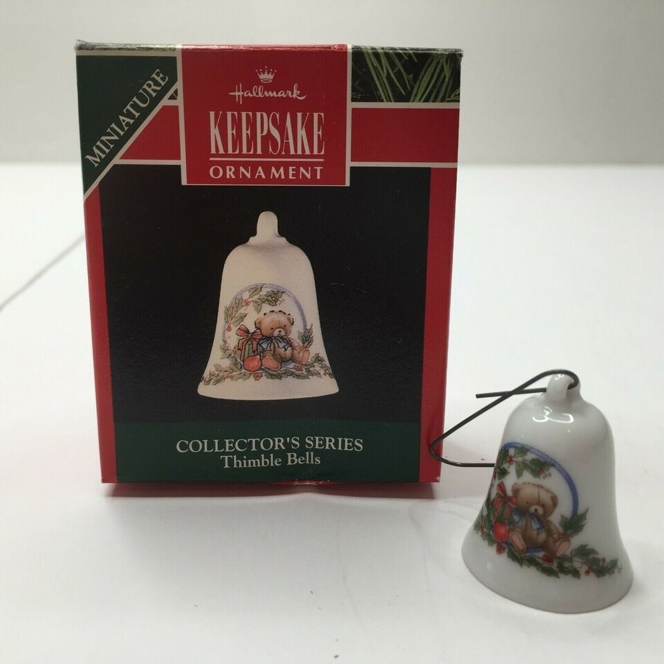Primary image for Hallmark Keepsake Collector's Series #3 Thimble Bells 1992 Porcelain Ornament