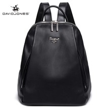 Leather Backpack for Women Solid Color Travel School Bag Fashion Female Multi-Fu - £61.35 GBP