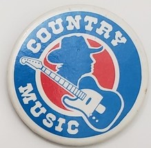 Country Music 1-1/2" pinback button, vintage - $72.86 MXN Country Music 1-1/2" pinback button, vintage - $72.86 MXN