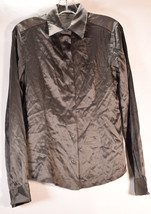 Dolce &amp; Gabbana Womens Silk Collared Shirt Gray - $148.50