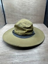 FILSON USA Dark Tan Waxed TIN CLOTH BUSH HAT Size Small - $39.55