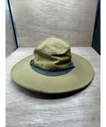 FILSON USA Dark Tan Waxed TIN CLOTH BUSH HAT Size Small - $39.55