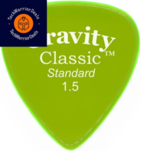 Gravity Picks Classic Guitar Pick - Standard - Polished, Fluorescent Green  - £15.76 GBP