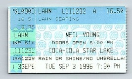 Neil Joven Concierto Ticket Stub Septiembre 3 1996 Pittsburgh - $49.49