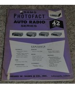 Vintage Sam&#39;s Photofact Auto Radio Series AR-42 April 1967 Service Manual - £11.26 GBP