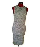 Wilfred Free Dress Gray Women Ribbed Stretch Size Large Sleeveless - £19.76 GBP