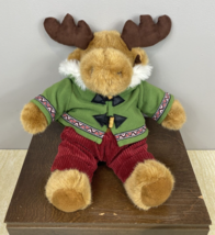 Dan Dee Collector&#39;s Holiday Moose Plush with Hooded Aztec Style Coat &amp; Pants - £10.99 GBP