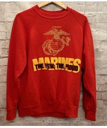 USMC US Marine Corps Sweatshirt XL Few The Proud Santee Sweats Vintage Red - £70.21 GBP