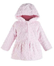 First Impressions Girls Hooded Faux-Fur Coat, Choose Sz/Color - $28.00