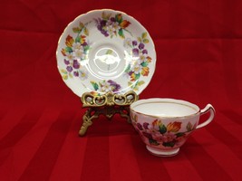  Royal Chelsea Vintage  Anchore Dainty Floral Fine Bone China Tea Cup And Saucer - £11.56 GBP