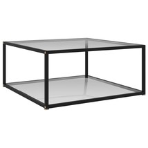  Coffee Table Transparent Tempered glass, powder-coated steel Medium - $3,211.42 MXN