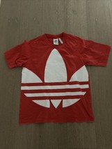 Used Unisex Adidas Red Shirt, Extra Small, tri foil, yeezy, XS - £15.73 GBP