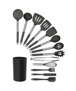 MegaChef Gray Silicone and Stainless Steel Cooking Utensils, Set of 14 - $77.91 CAD