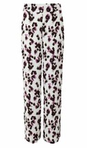 Women EX M&amp;S Ivory Mix Pattern Print 7/8th high Rise wide leg Trousers Size 18S - £23.59 GBP