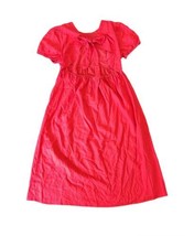 Scoop Red Open Bow Back Linen Blend Resort Style Dress Sz Xl 16-18 - £31.54 GBP