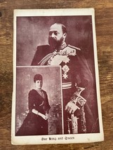 Vintage Cabinet Card. King Edward Vll and Queen Alexandera of United Kingdom. - £70.07 GBP