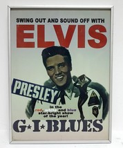 Original Vintage Lithographic Ad Elvis Presley Gi Blues Show Of The Year 39 X 29 - £68.80 GBP