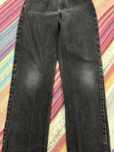 Vintage 90s Orange Tab Levi&#39;s 550 Relaxed Fit Student Jeans Youth 12 Bla... - $19.79