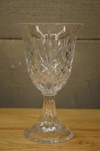Vintage Crystal St George Footed Pineapple Pattern Hurricane Candle Holder - $461.15 MXN