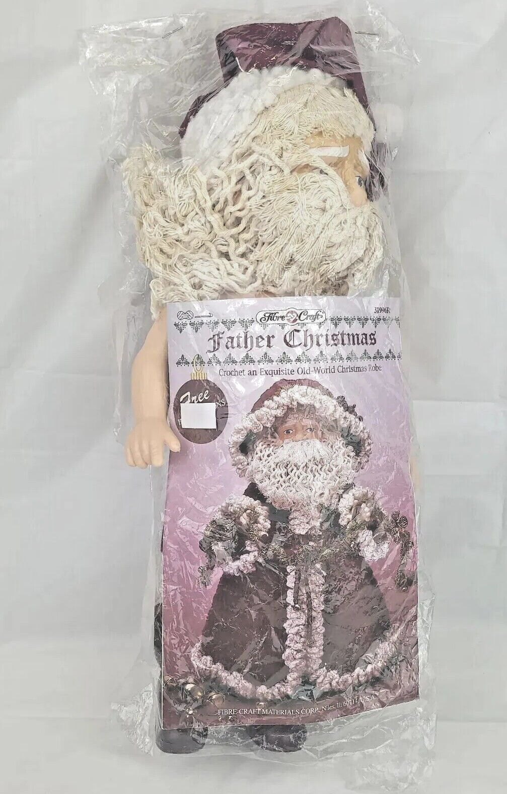 Santa Father Christmas Crafting Doll Fibre Craft Old World 14” Tall - £9.34 GBP