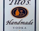 Tito&#39;s Handmade Vodka White Tin Tacker Sign | Austin Texas | 12&quot; x 8&quot; | New - $40.74