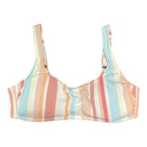 Xhilaration Juniors Stripe Scoop Neck Bralette Bikini Swim Top Size Medium 4/6 - $6.92