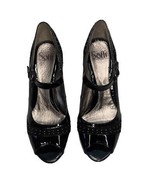 Sofft Raine Pumps Black Leather Studded Peep Toe Mary Jane Heels Women S... - €28,36 EUR