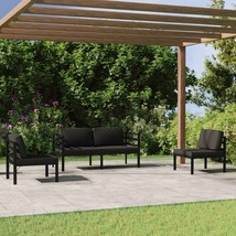  Garden Lounge Set Anthracite Aluminum, Polyester Standard Modular - €803,57 EUR