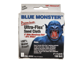 Mill Rose Blue Monster Ultra-Flex 5 yd L X 2 in W 150 Grit Aluminum Oxide Sand - £4.90 GBP