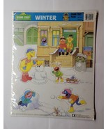 1991 Merrigold Press Winter Sesame Street Frame Tray Puzzle - £15.63 GBP