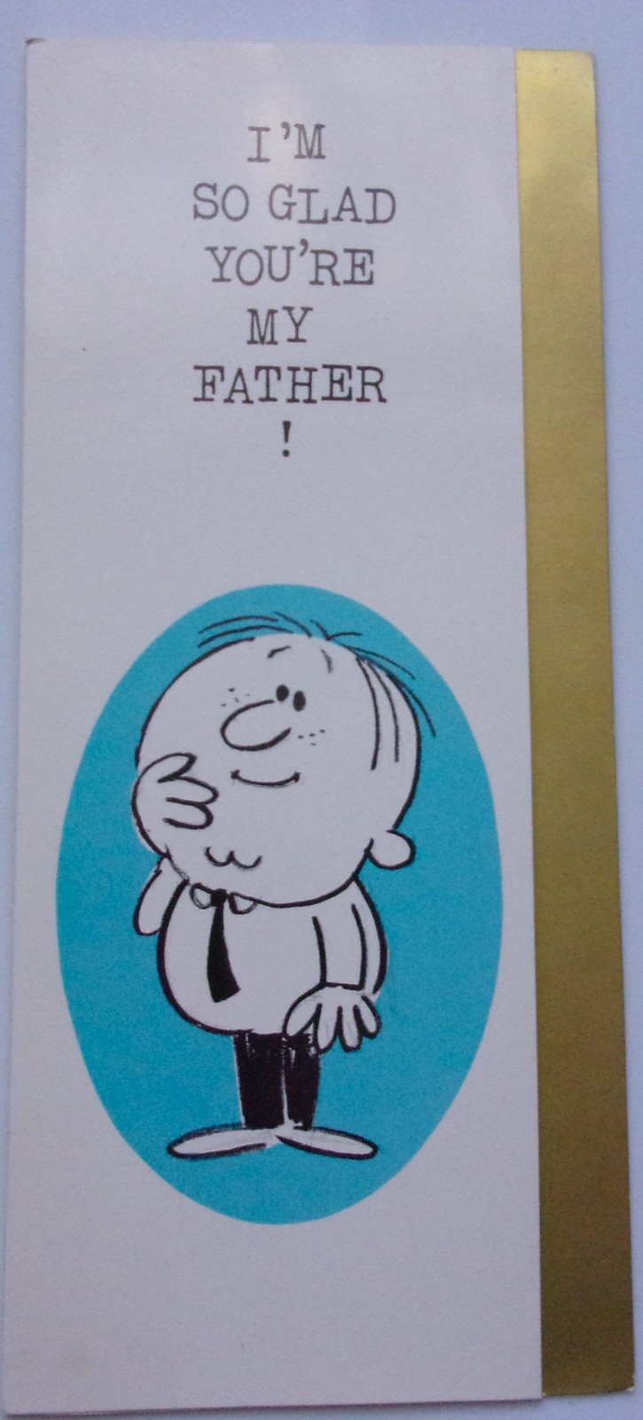 Vintage Hallmark Contemporary Cards I’m So Glad You’re My Father  - £3.73 GBP