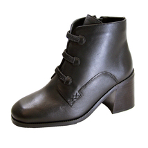 PEERAGE Selma Women&#39;s Wide Width Leather Dress Ankle Boots - £31.81 GBP