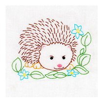 Jack Dempsey Needle Art Hedgehogs 9 Inch Quilt Blocks - £8.75 GBP