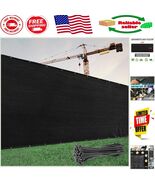Commercial Grade Black Privacy Screen 6&#39; x 50&#39; - Weather Resistant &amp; Bre... - $1,846.13 MXN