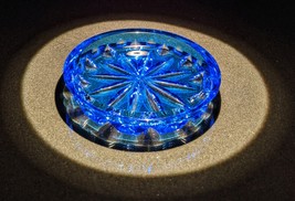 Faberge Crystal Blue Glass Coaster  - £74.63 GBP