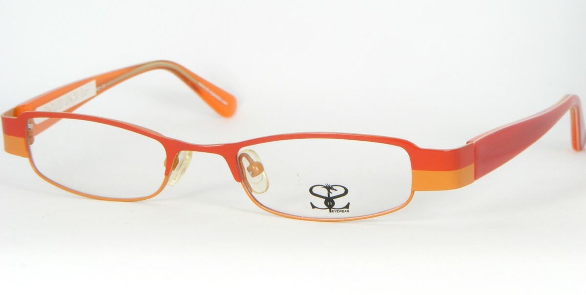 SIR L3003 RY4 ORANGE /RED EYEGLASSES GLASSES METAL FRAME 46-18-130mm - $39.60