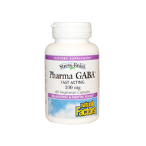 Natural Factors Stress-Relax Pharma GABA, 60 Vegetarian Capsules - $18.17