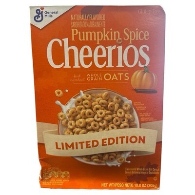 Cheerios PUMPKIN SPICE Whole Grain Oat Breakfast Cereal 10.8oz Pack Of 2 Limited Item image 2