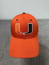 Miami Hurricanes Hat Cap Strap Back Orange The U Football Baseball Golf ... - $19.79
