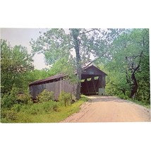 Vintage Postcard, Covered Bridge, Charleton Mill Road, Xenia, Ohio - £7.70 GBP