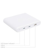 Surf Onn. 100W Multi-Port Charging Station 3-in-1 Charger, 2 USB-C & 1 USB PORTS - $23.99