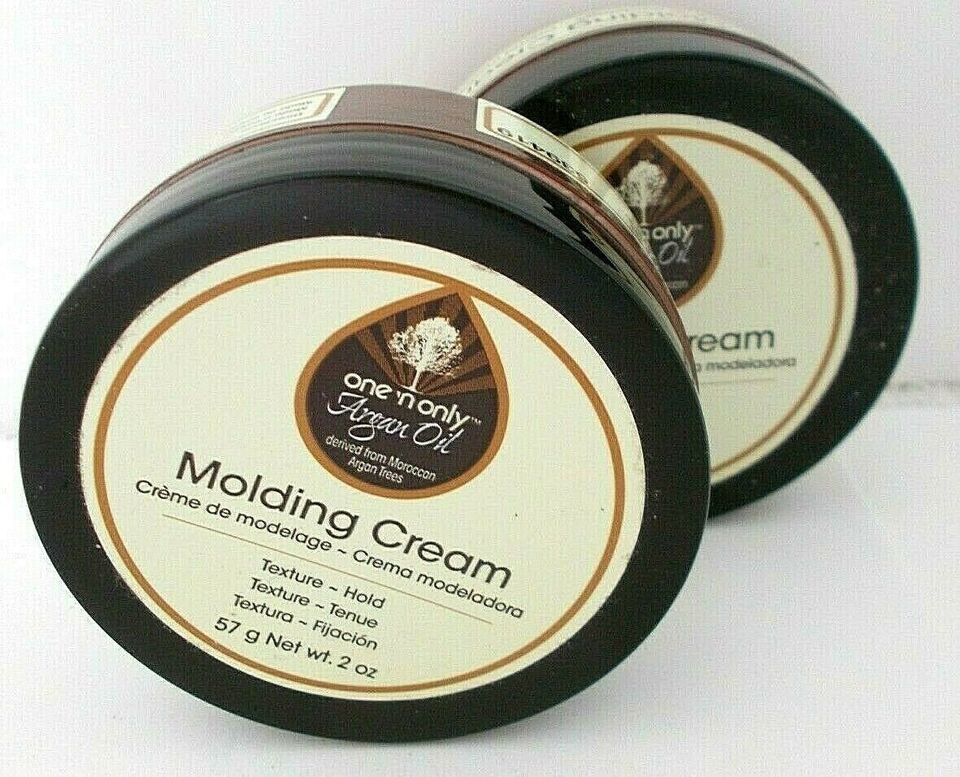 2 X One 'N Only Argan Oil Molding Cream - Medium Hold Texture - 2 oz each