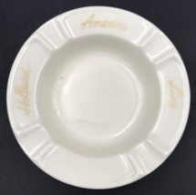 VTG Holland American Line White Porcelain Ashtray 4 1/8&quot; Royal Sphinx Maastricht - £11.15 GBP